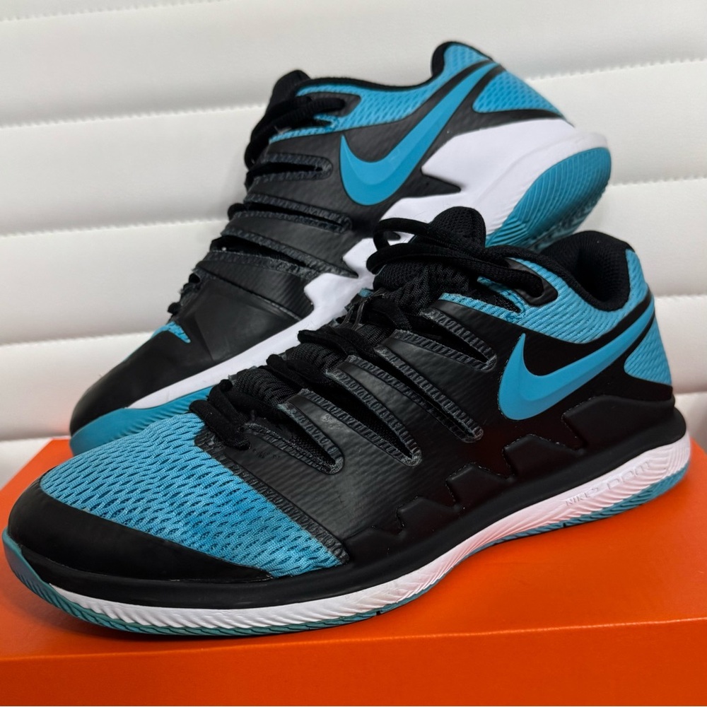 Air Zoom Vapor X Tennis Shoes - Black/Gamma Blue - Men’s 8 - AA8030-003 (Clean!) - Picture 16 of 16